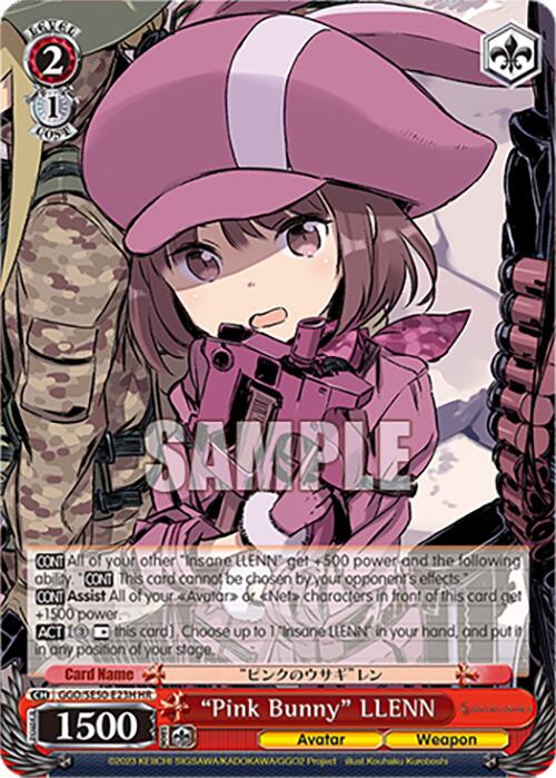 "Pink Bunny" LLENN (HR) (GGO/SE50-E23H HR) [SAO Alternative–Gun Gale Online–2 Premium Booster] | Cracking-Singles