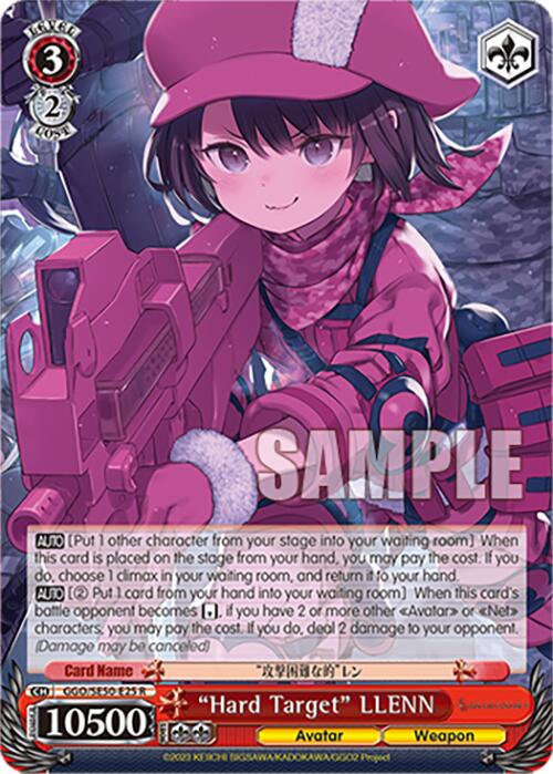"Hard Target" LLENN (GGO/SE50-E25 R) [SAO Alternative–Gun Gale Online–2 Premium Booster] | Cracking-Singles