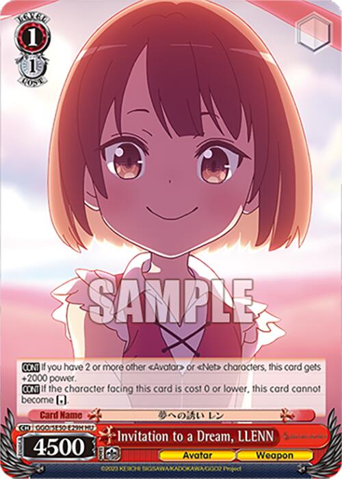 Invitation to a Dream, LLENN (GGO/SE50-E29H HC) [SAO Alternative–Gun Gale Online–2 Premium Booster] | Cracking-Singles