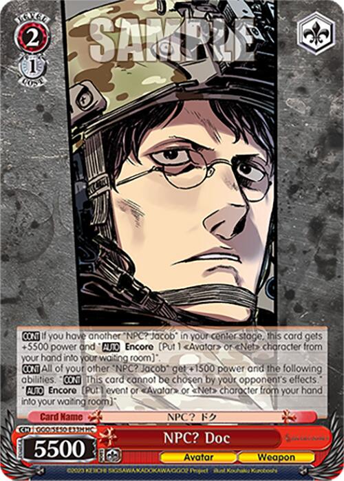NPC? Doc (GGO/SE50-E33H HC) [SAO Alternative–Gun Gale Online–2 Premium Booster] | Cracking-Singles
