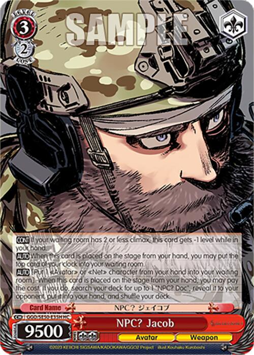 NPC? Jacob (GGO/SE50-E35H HC) [SAO Alternative–Gun Gale Online–2 Premium Booster] | Cracking-Singles