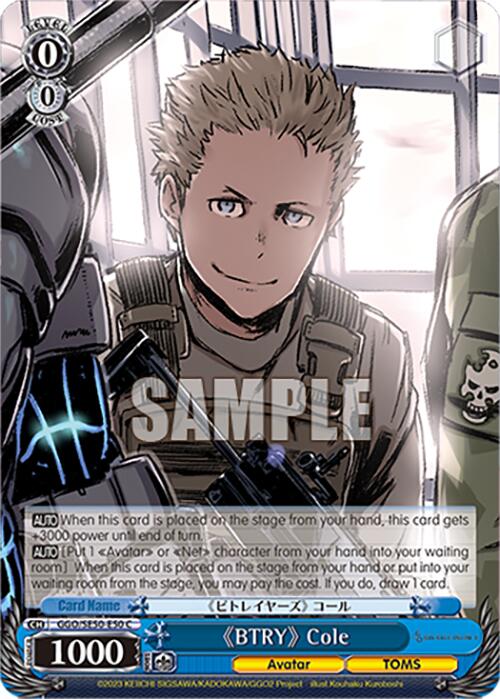 "BTRY" Cole (GGO/SE50-E50 C) [SAO Alternative–Gun Gale Online–2 Premium Booster] | Cracking-Singles