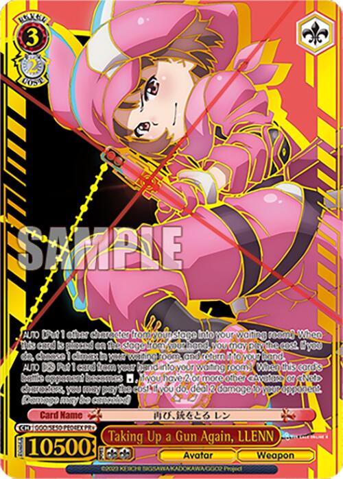 Taking Up a Gun Again, LLENN (GGO/SE50-PE04EX PR+) [SAO Alternative–Gun Gale Online–2 Premium Booster] | Cracking-Singles