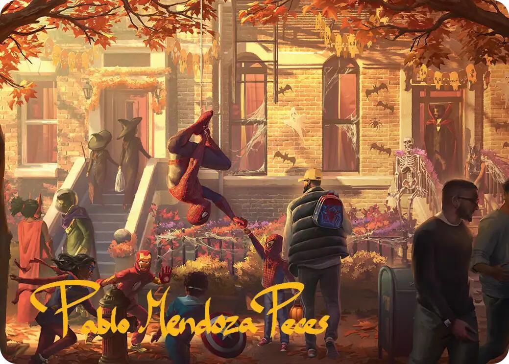Friendly Neighborhood Art Card (Gold-Stamped Signature) [Marvel's Spider-Man Art Series] | Cracking-Singles