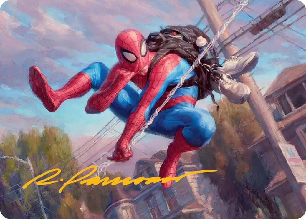 Spider-Man, Web-Slinger Art Card (Gold-Stamped Signature) [Marvel's Spider-Man Art Series] | Cracking-Singles