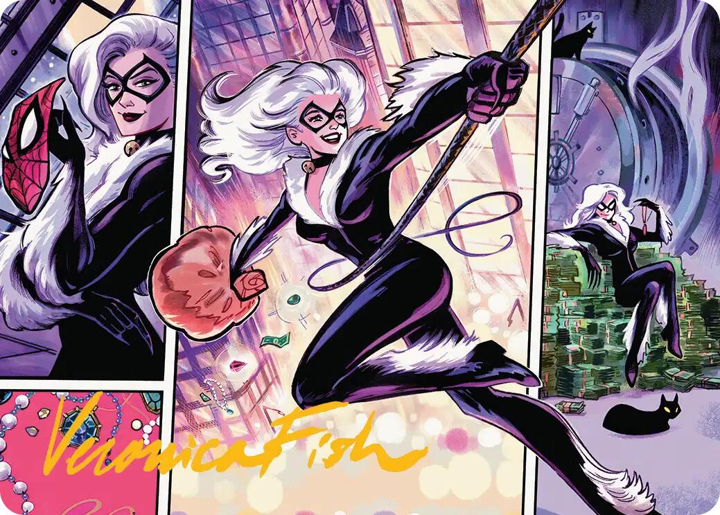 Black Cat, Cunning Thief Art Card (Gold-Stamped Signature) [Marvel's Spider-Man Art Series] | Cracking-Singles