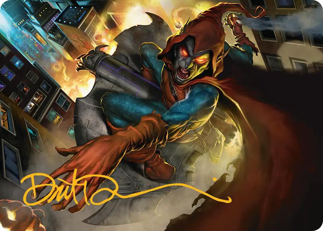 Hobgoblin, Mantled Marauder Art Card (Gold-Stamped Signature) [Marvel's Spider-Man Art Series] | Cracking-Singles