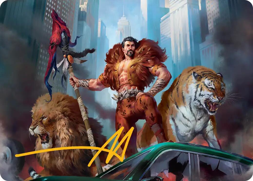 Kraven, Proud Predator Art Card (Gold-Stamped Signature) [Marvel's Spider-Man Art Series] | Cracking-Singles