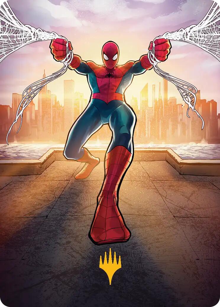Amazing Spider-Man Art Card (36/54) (Gold-Stamped Planeswalker Symbol) [Marvel's Spider-Man Art Series] | Cracking-Singles