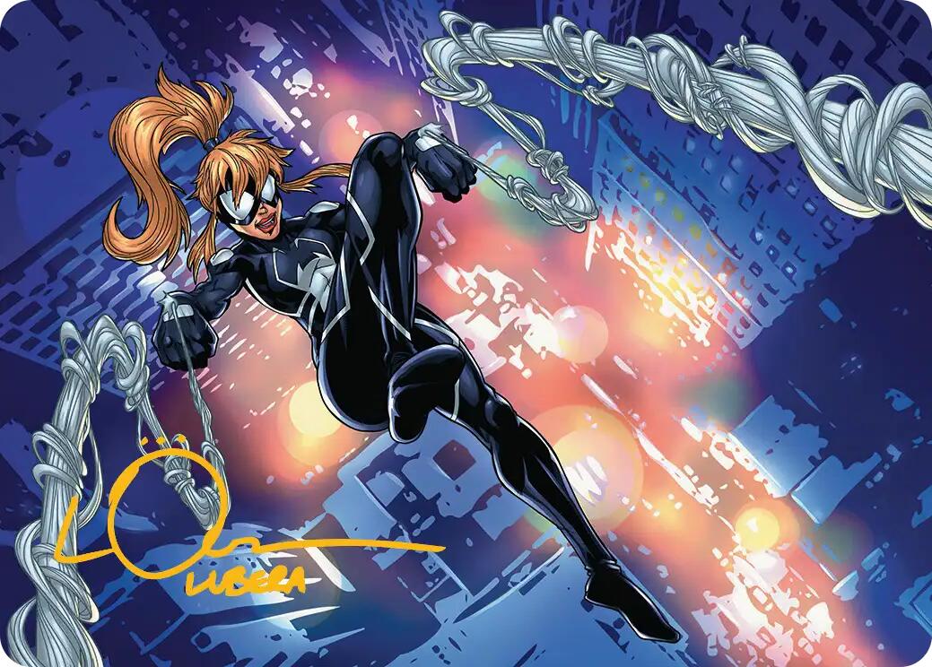 Arana, Heart of the Spider Art Card (Gold-Stamped Signature) [Marvel's Spider-Man Art Series] | Cracking-Singles