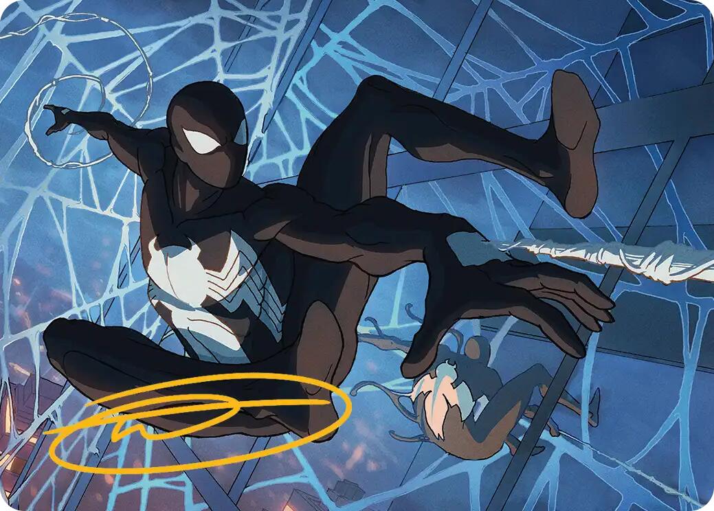 Symbiote Spider-Man Art Card (Gold-Stamped Signature) [Marvel's Spider-Man Art Series] | Cracking-Singles