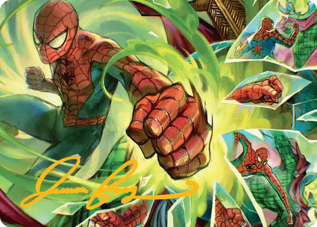 Kapow! Art Card (Gold-Stamped Signature) [Marvel's Spider-Man Art Series] | Cracking-Singles