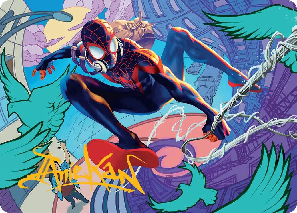 Spider-Man, Brooklyn Visionary Art Card (Gold-Stamped Signature) [Marvel's Spider-Man Art Series] | Cracking-Singles
