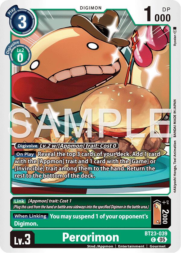 Perorimon [BT23-039] [Hackers' Slumber] | Cracking-Singles