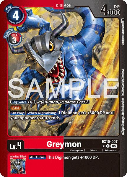 Greymon [EX10-007] (Limited Foil) [Sinister Order] | Cracking-Singles