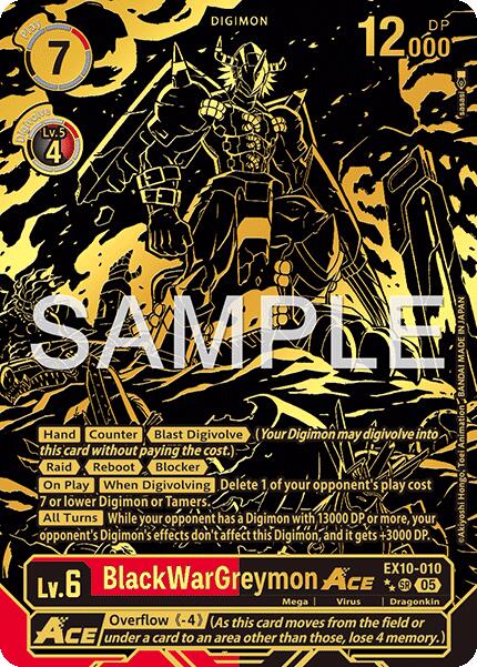 BlackWarGreymon ACE [EX10-010] (Rare Pull) [Sinister Order] | Cracking-Singles