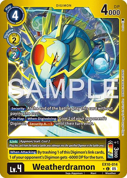 Weatherdramon [EX10-014] (Limited Foil) [Sinister Order] | Cracking-Singles