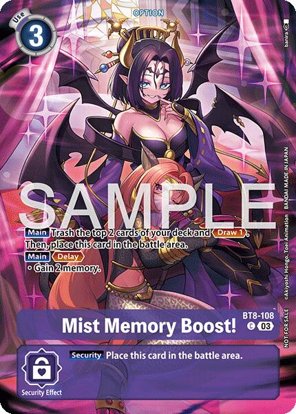 Mist Memory Boost! [BT8-108] (Sinister Order Legend Pack) [Sinister Order] | Cracking-Singles