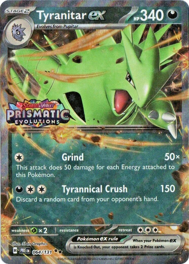 Tyranitar ex (064/131) (Prismatic Evolutions Stamp) [Miscellaneous Cards] | Cracking-Singles