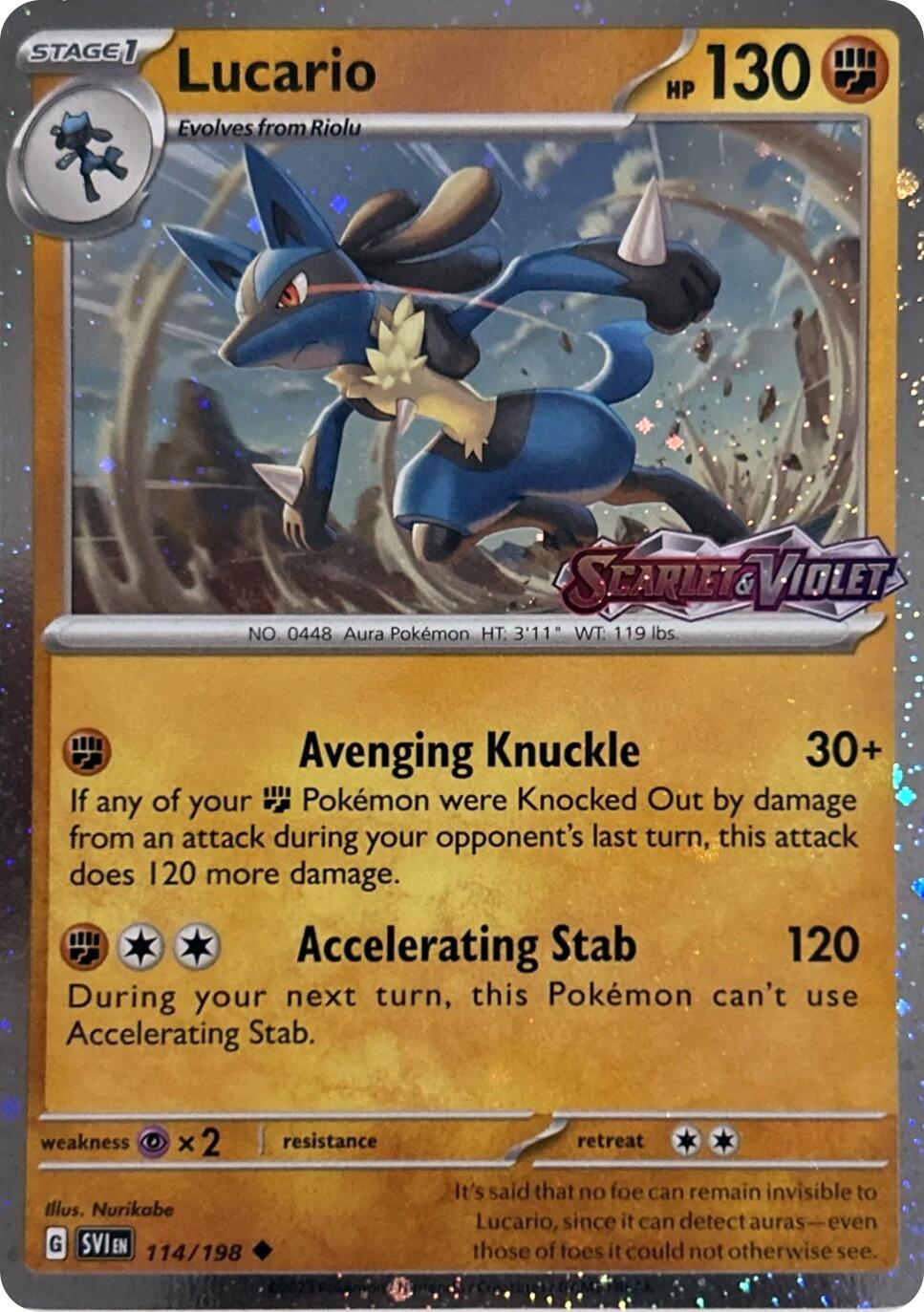 Lucario (114/198) (Scarely & Violet Stamp) [Miscellaneous Cards] | Cracking-Singles
