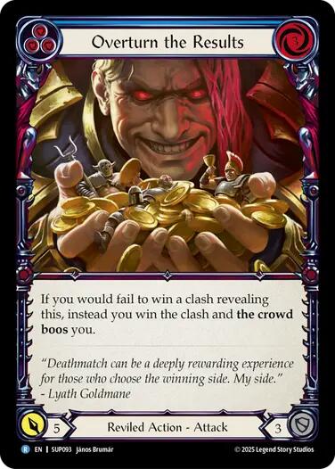 Overturn the Results [SUP093] (Super Slam)  Rainbow Foil | Cracking-Singles