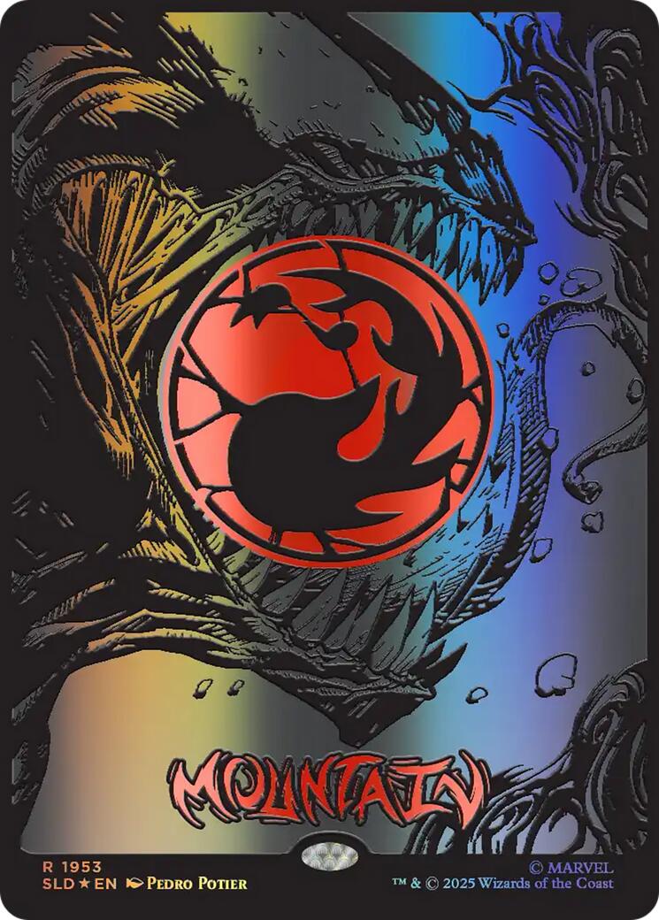Mountain (1953) (Raised Foil) [Secret Lair Drop Series] | Cracking-Singles
