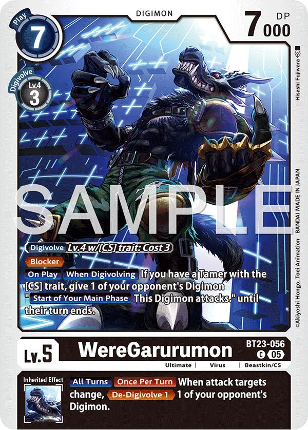 WereGarurumon [BT23-056] [Hackers' Slumber] | Cracking-Singles