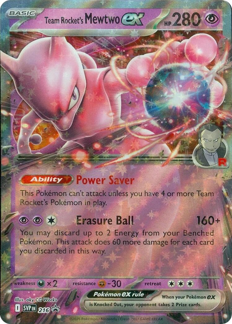 Team Rocket's Mewtwo ex (216) [Scarlet & Violet: Black Star Promos] | Cracking-Singles
