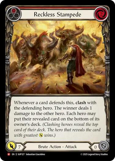 Reckless Stampede [SUP127] (Super Slam)  Rainbow Foil | Cracking-Singles
