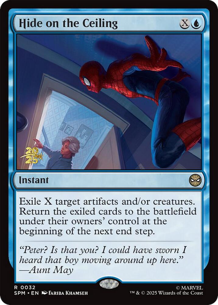 Hide on the Ceiling [Marvel's Spider-Man Prerelease Promos] | Cracking-Singles