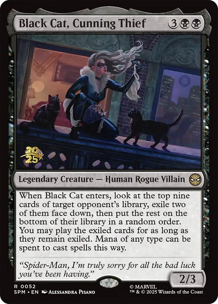 Black Cat, Cunning Thief [Marvel's Spider-Man Prerelease Promos] | Cracking-Singles