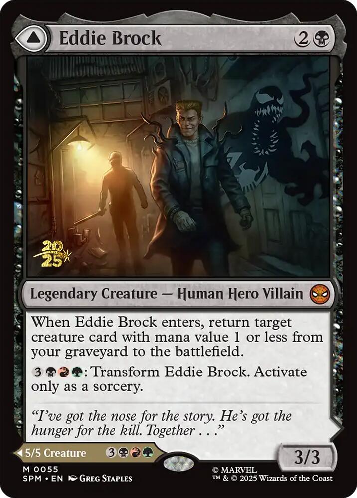 Eddie Brock // Venom, Lethal Protector [Marvel's Spider-Man Prerelease Promos] | Cracking-Singles