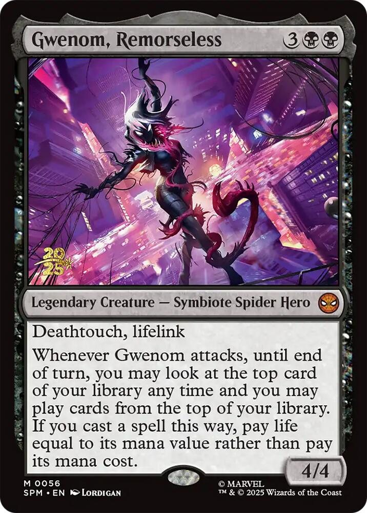 Gwenom, Remorseless [Marvel's Spider-Man Prerelease Promos] | Cracking-Singles