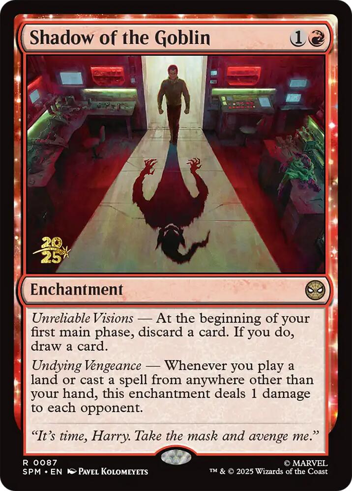 Shadow of the Goblin [Marvel's Spider-Man Prerelease Promos] | Cracking-Singles
