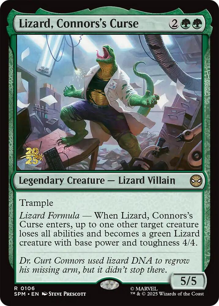 Lizard, Connors's Curse [Marvel's Spider-Man Prerelease Promos] | Cracking-Singles