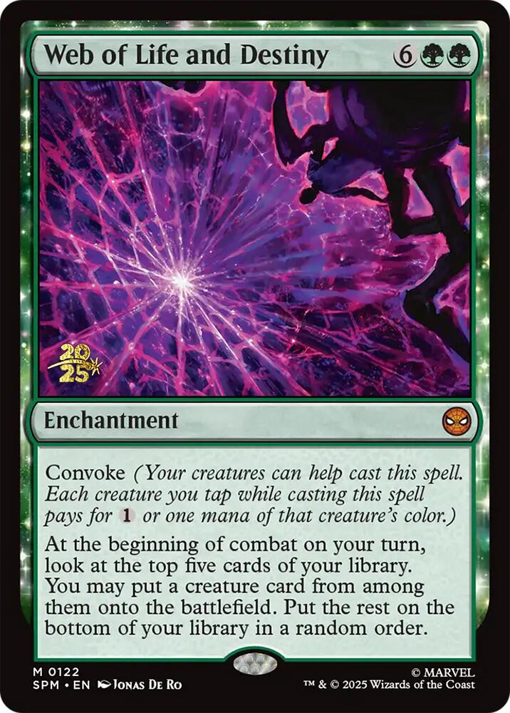 Web of Life and Destiny [Marvel's Spider-Man Prerelease Promos] | Cracking-Singles