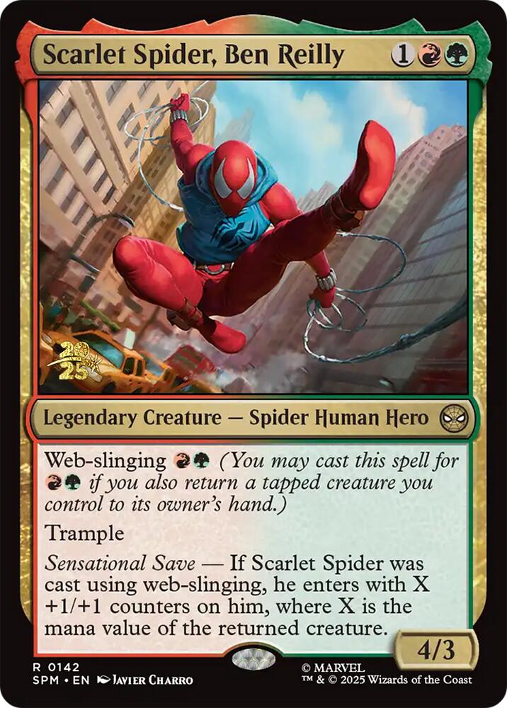 Scarlet Spider, Ben Reilly [Marvel's Spider-Man Prerelease Promos] | Cracking-Singles