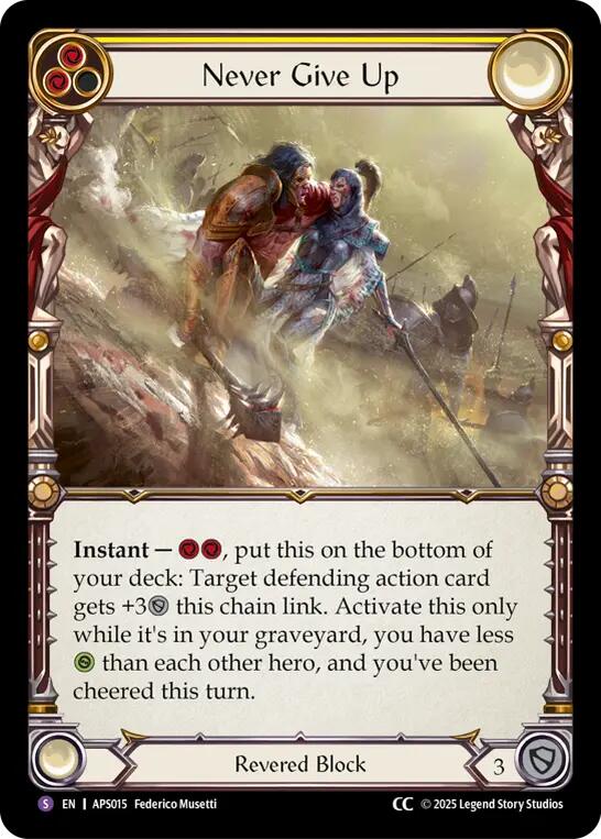 Never Give Up [ASP015] (Armory Deck: Pleiades) | Cracking-Singles