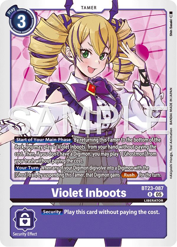Violet Inboots [BT23-087] [Hackers' Slumber] | Cracking-Singles
