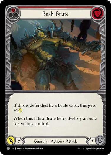 Bash Brute [SUP184] (Super Slam)  Rainbow Foil | Cracking-Singles