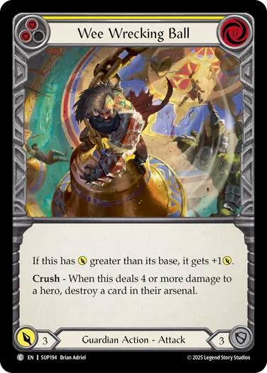 Wee Wrecking Ball [SUP194] (Super Slam)  Rainbow Foil | Cracking-Singles
