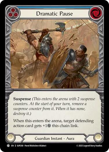 Dramatic Pause (Blue) [SUP200] (Super Slam)  Rainbow Foil | Cracking-Singles