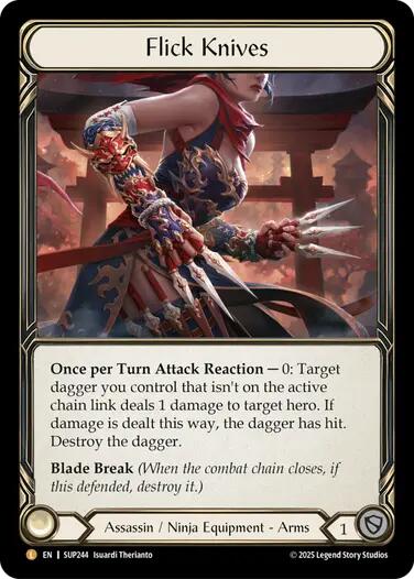 Flick Knives [SUP244] (Super Slam)  Rainbow Foil | Cracking-Singles