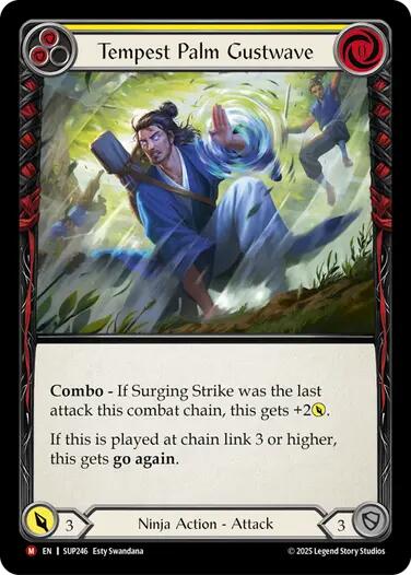 Tempest Palm Gustwave [SUP246] (Super Slam)  Rainbow Foil | Cracking-Singles