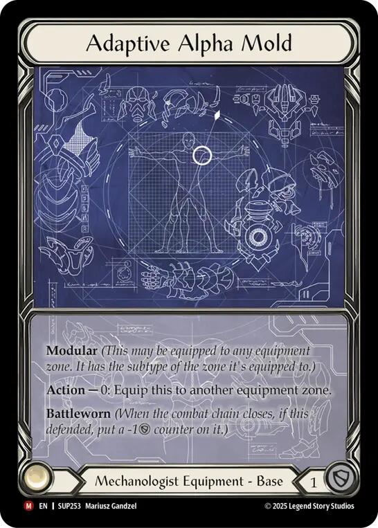 Adaptive Alpha Mold (Extended Art Cold Foil) [SUP253] (Super Slam)  Cold Foil | Cracking-Singles