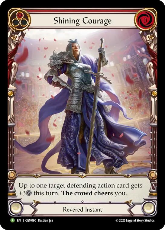 Shining Courage [GEM090] (GEM Pack 3)  Rainbow Foil | Cracking-Singles