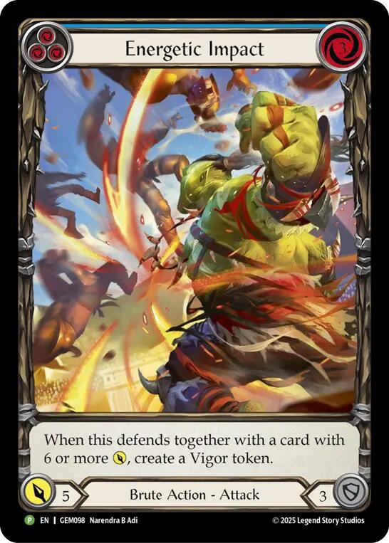 Energetic Impact [GEM098] (GEM Pack 3)  Rainbow Foil | Cracking-Singles