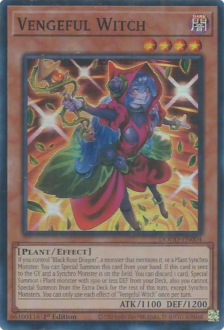 Vengeful Witch [DOOD-EN004] Super Rare | Cracking-Singles