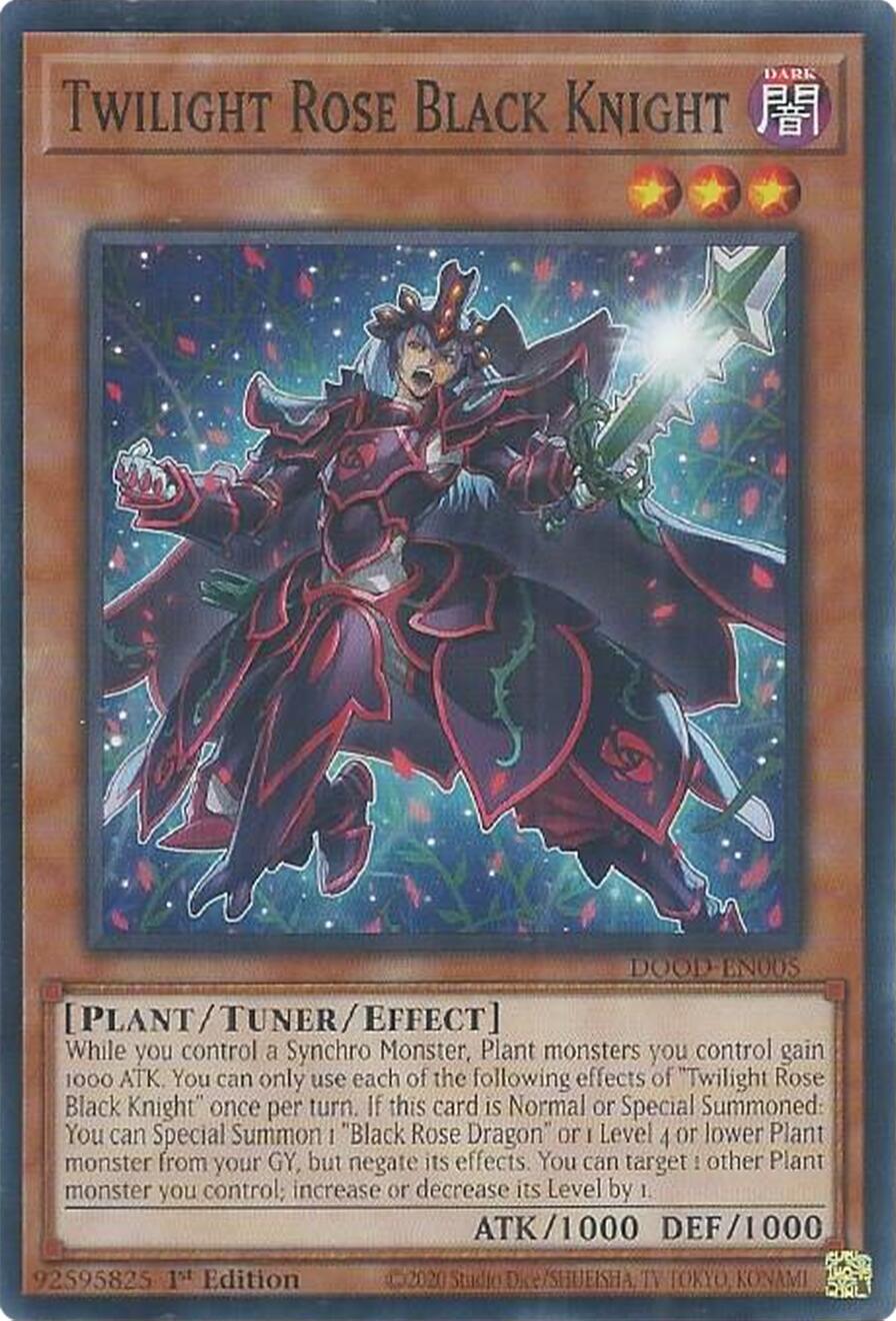 Twilight Rose Black Knight [DOOD-EN005] Common | Cracking-Singles