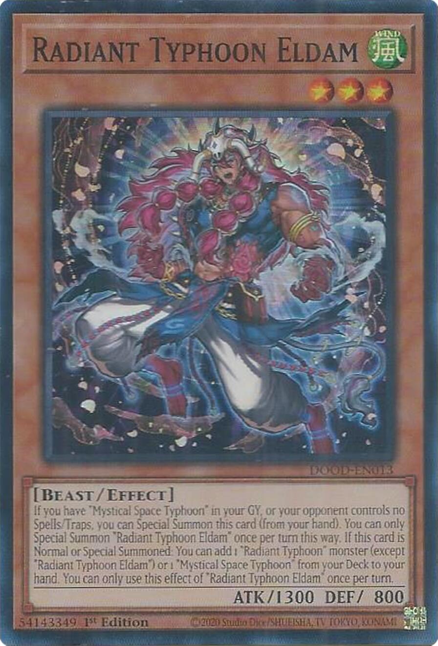 Radiant Typhoon Eldam [DOOD-EN013] Super Rare | Cracking-Singles